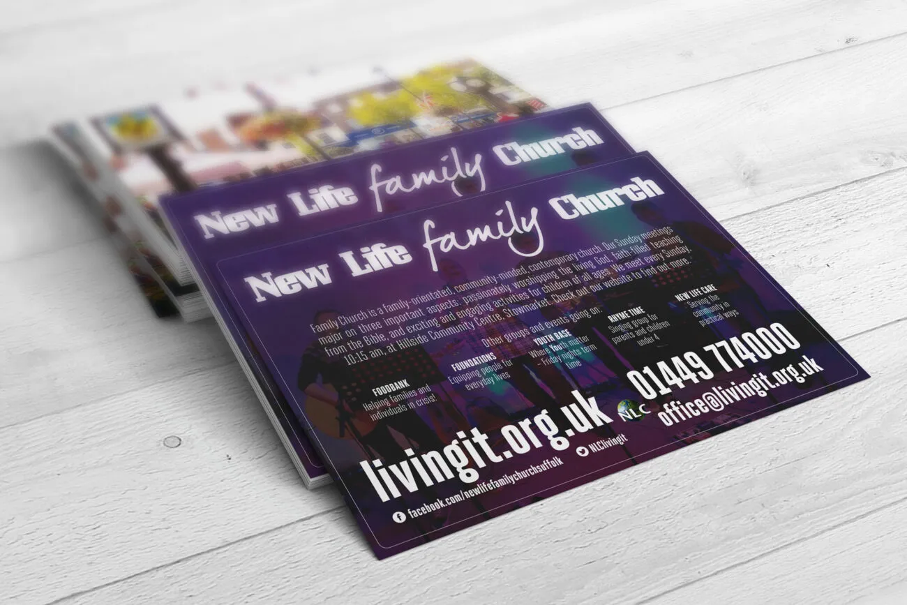 Postcards for New Life Church, Stowmarket