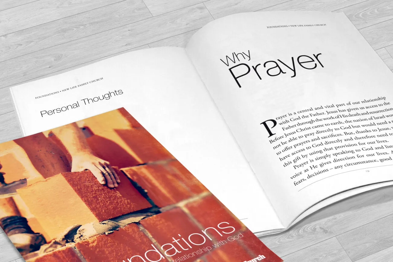 Booklet for New Life Church, Stowmarket