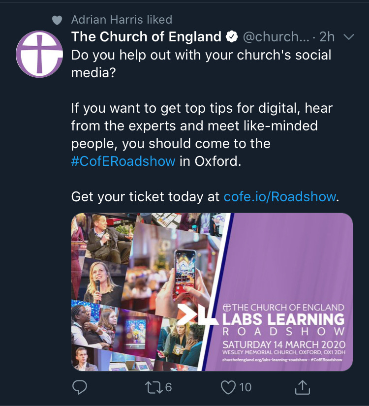 Social Media image for CofE Digital Team