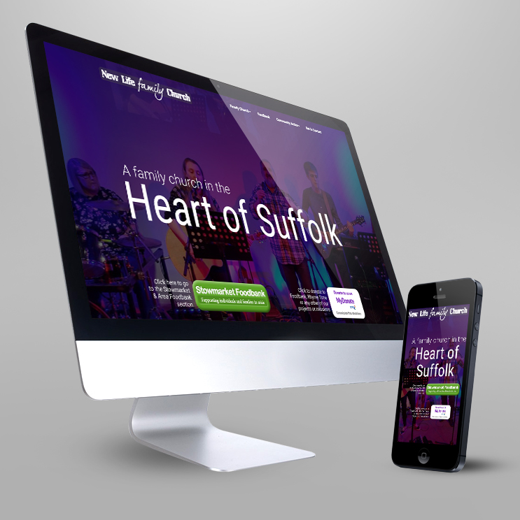 Website for New Life Family Church, Stowmarket